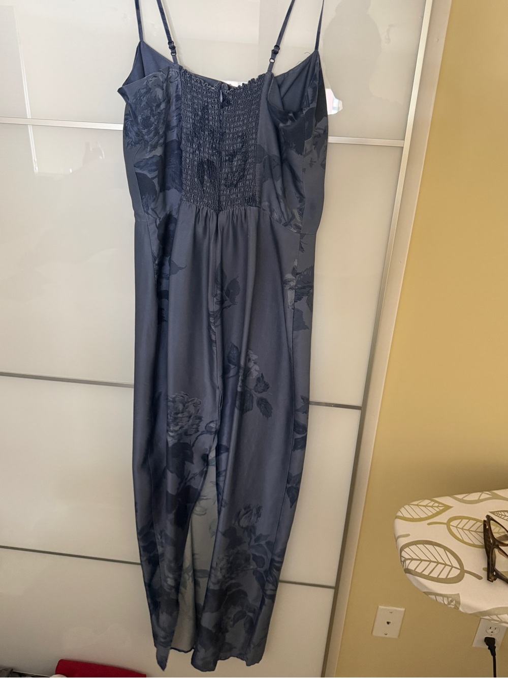 Reformation Slate Blue Floral Maxi Slip Dress - Picture 4 of 4